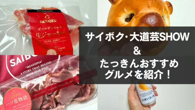 サイボク・大道芸SHOW | ぼくのおすすめサイボクのグルメ3選